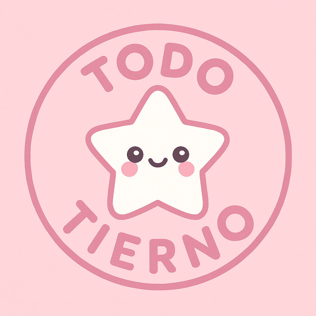 logo tarjeta de regalo todo tierno con estrella kawaii