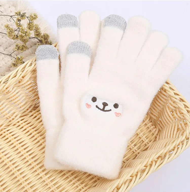guantes kawaii blancos