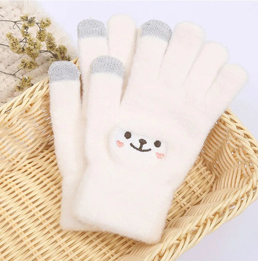 guantes kawaii blancos