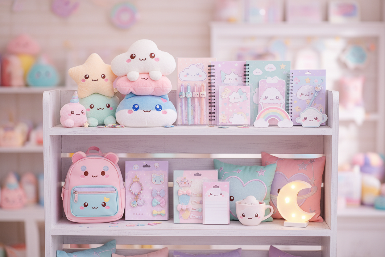 cute kawaii style products with awww factor in pastel colors